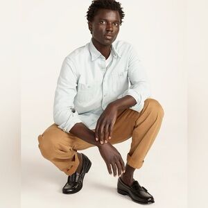 NIB J.Crew Camden Leather Loafers With Rubber Soles in Black